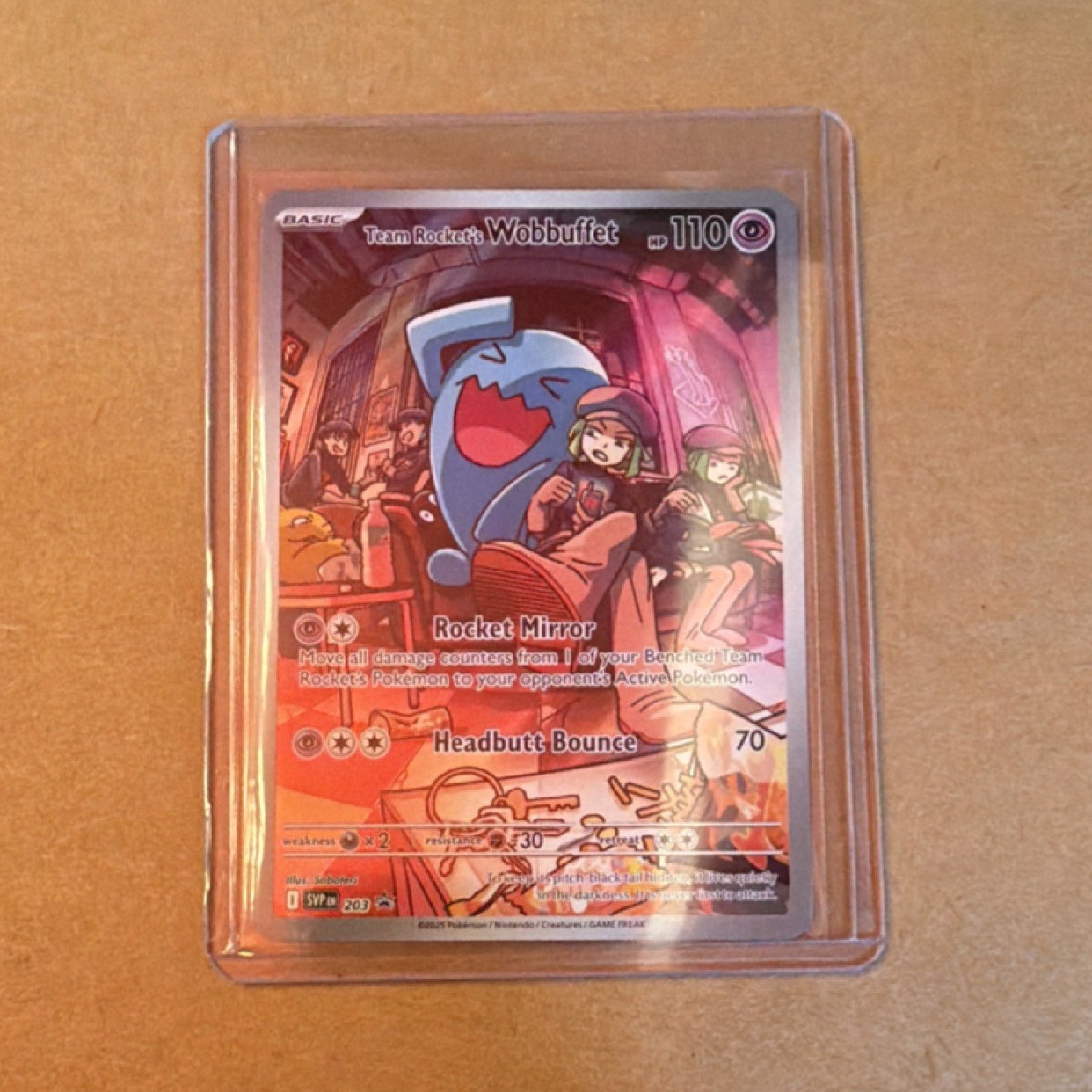 The Pokémon Company Team Rocket's Wobbuffet Promo Holo 203 110 HP