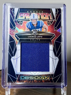 Laiatu Latu 2024 Panini Obsidian Rookie Eruption Patch