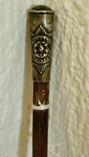 WW1 WW2 British Officer Cheshire Regiment Swagger Stick Military Cane Malacca