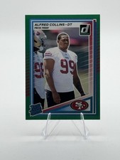 2025 Panini Donruss - Rated Rookie Alfred Collins #355 Press Proof Green (RC)