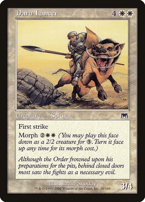 Daru Lancer Foil Onslaught 20 NM MTG