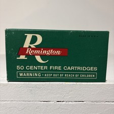 Vintage Remington Center Fire Cartridge Box Empty with foam rack.