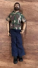 Vintage G.I. Joe Action Figure Fuzzy Hair Beard 1964 Copyright All Joints Hold