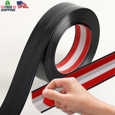 L Shaped Corner Guards Peel Stick Furniture Edge Bumper Matte Black 16.4Ft