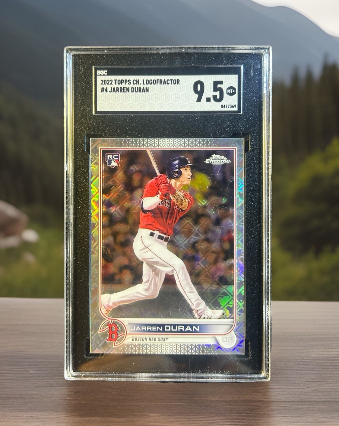 🔥 JARREN DURAN 2022 TOPPS CHROME LOGOFRACTOR #4 RC POP 2 SGC 9.5 MT+ 🔥