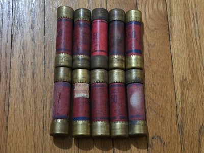 10 Eagle 50 amp Cartridge Fuses # 655-50 60A-250V