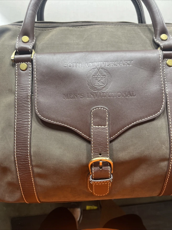 Bolso de Viaje Bellino 50 Aniversario Hombre Invitational Lona y Cuero Foto 2 de 4