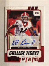2021 Panini Contenders Draft Picks College Ticket Autographs DJ Daniel #219
