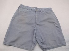 Carhartt Size 34 Mens Gray 100 Cotton Pockets Durable Utility Work Shorts 447