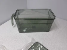 Produce Saver Refrigerator Organizer Bins with Lids and Removable  Tray Food