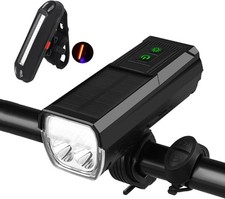 1000 Lumens Bike Lights Front and Back Rechargeable Waterproof Brand New
