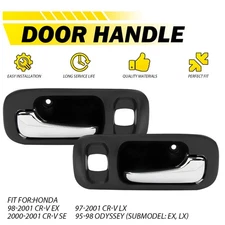 2Pcs Car Inner Door Front Pull Handle Armrest For Honda CR-V EX/ LX/ SE Odyssey