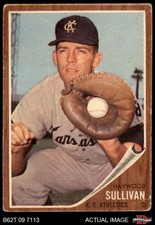 1962 Topps #184 Haywood Sullivan Normal Tint Athletics COMMON VARIATION 1 - POOR