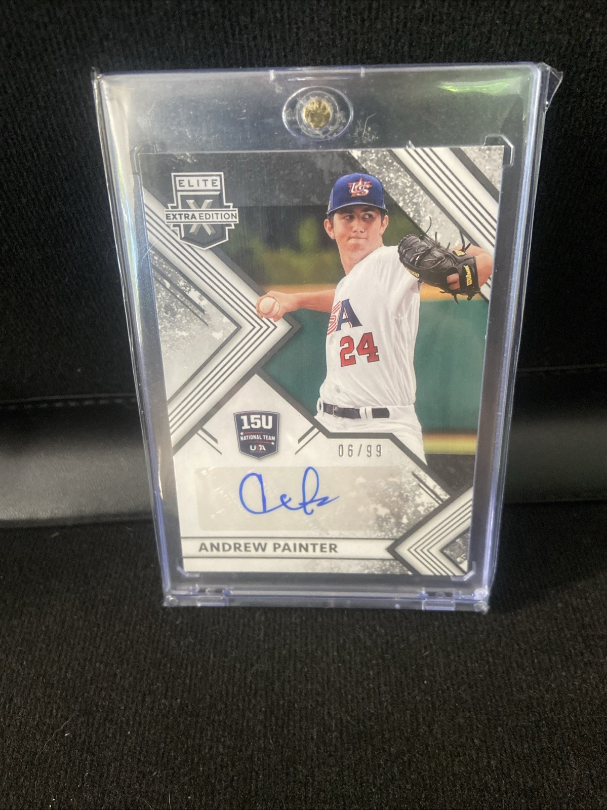 2018 Panini Elite Extra Edition 15u National Team Signatures Andrew Painter /99
