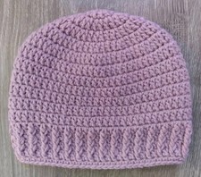 Crochet Handmade Hat/Beanie Color Mauve