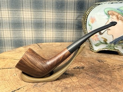 GORGEOUS FLAME GRAIN Briar - EHRLICH - Boston - ZULU Tobacco Pipe 