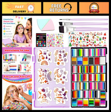 148 Color Professional Face Painting Kit - 42 Split Cake Palette for Artists