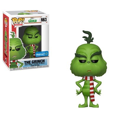 Funko POP! Movies The Grinch with Scarf #663 Walmart Exclusive Vinyl Figure