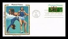 DR JIM STAMPS US COVER PHYSICAL FITNESS FIRST DAY ISSUE COLORANO SILK CACHET