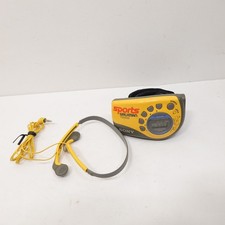 Sony Sports Walkman FM/AM Radio SRF-M78 w/MDR-W10 Headphones Tested Works