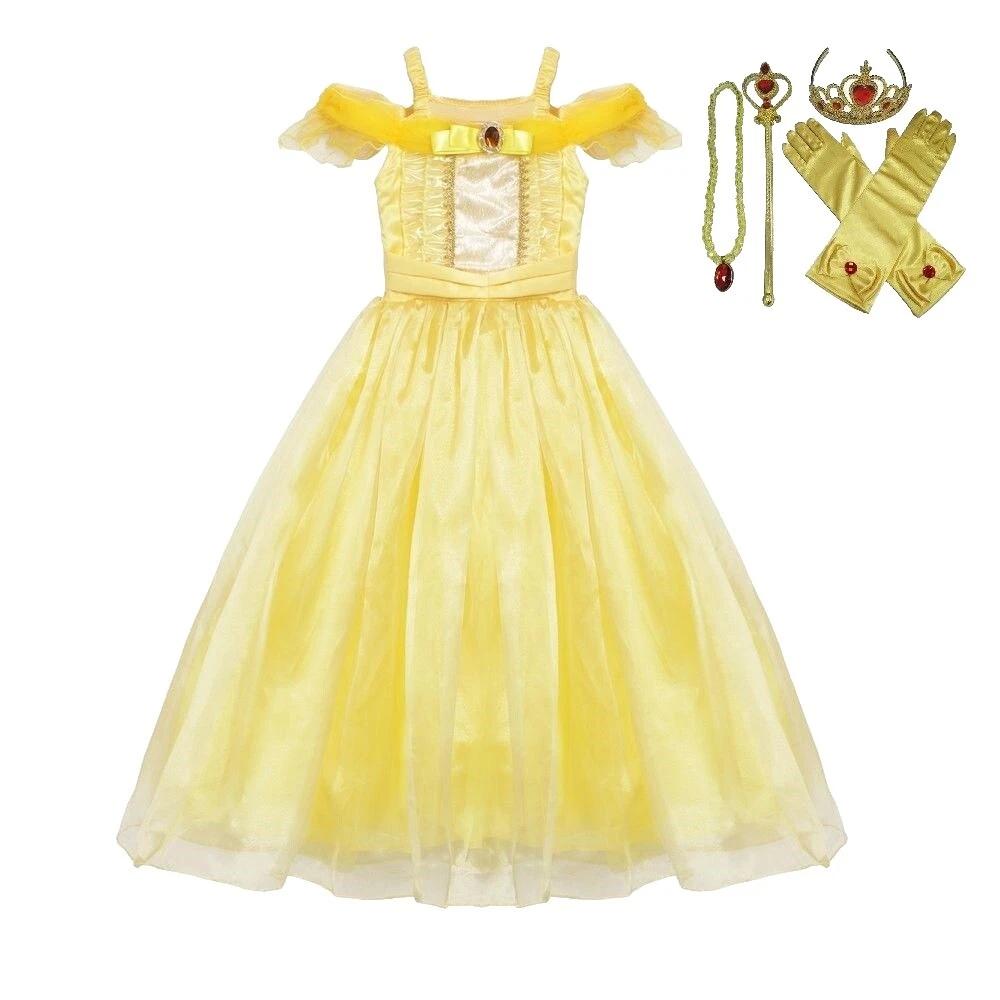 Vestido de poliéster La bella y la bestia disfraces para Niñas