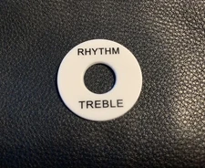 USA Seller~White Selector Switch Plate for Epiphone Gibson Treble & Rhythm Black