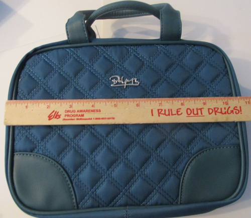BOYATU Travel Toiletry Bag Hanging Makeup Bag: Large Blue Organizer Purse - Picture 10 of 11