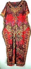 Women's Kaftan Maxi Long Dress One Size Fits Most Caftan Beach Cover New NWT