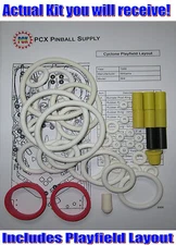 1988 Williams Cyclone Pinball Machine Rubber Ring Kit