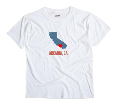 Arcadia California CA T-Shirt HEART