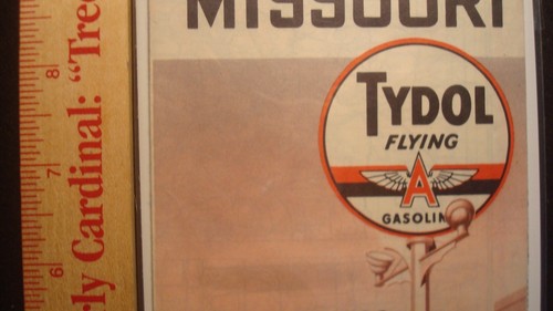 Vintage - TYDOL Flying A - 1950 Missouri State Road Map - Gas Öl Werbung - Bild 3 von 4