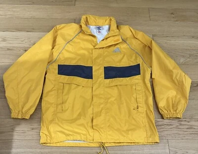Adidas Windbreaker Jacke L Retro Vintage 80er 90er JACKET Regenjacke mit Kapuze - Bild 1 von 4