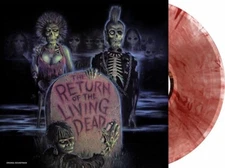 THE RETURN OF THE LIVING DEAD VINYL! CLEAR W/ BLOOD RED SPLATTER LP! THE CRAMPS