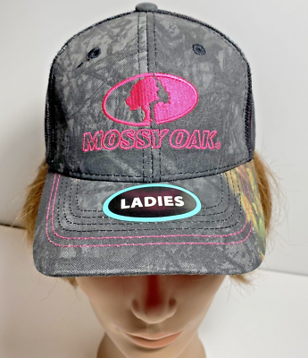 Mossy Oak Pink Truckers Hat Cap Womens Camo Baseball Ladies  display picture 1