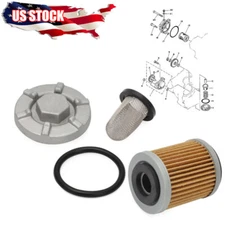 Oil Drain Plug Strainer Filter Kit For Yamaha Big Bear Raptor Wolverine Warrior