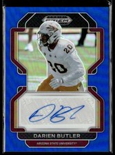2023 Prizm DP Blue Prizm Darien Butler Rookie Auto 128/149 Las Vegas Raiders