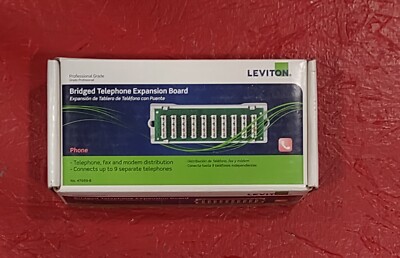 Leviton 47689-B Modulo Telefonico A Ponte 1x9 Con Staffa – Bianco – Per Pannello Structured Media - 2