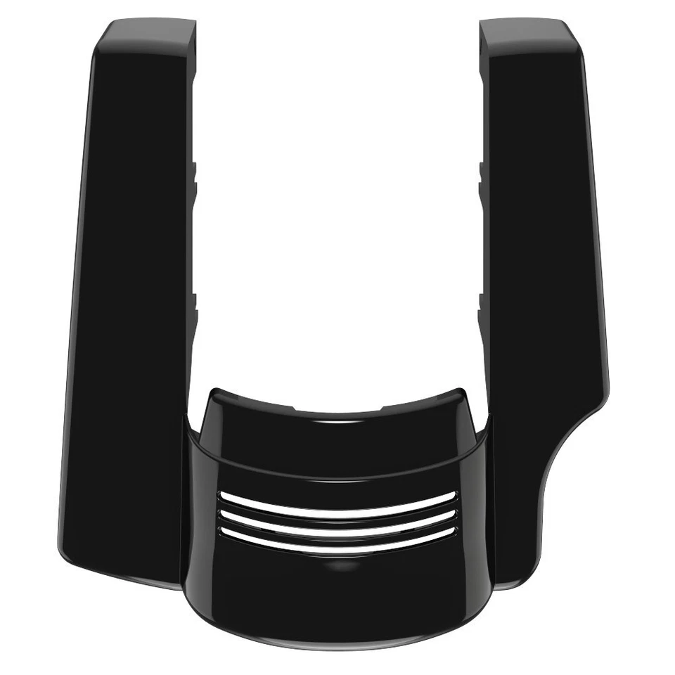 2-1 Single Cutout Vivid Black Stretched Rear Fender Extension For Harley 2009+ - Image 4 of 4