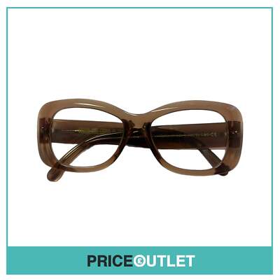 Brille mit durchscheinend braunem Gestell durchsichtige Gläser UVP 325 £