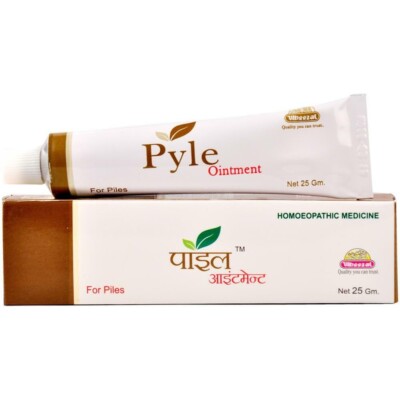Wheezal Pyle(piles) Ointment 25gm provide relief from various skin ailments -FS