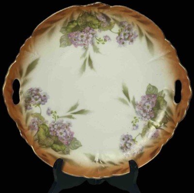 Lehmann & Sohn Leuchtenburg Serving Plate Kahla, Germany Antique c1895-1921 EUC