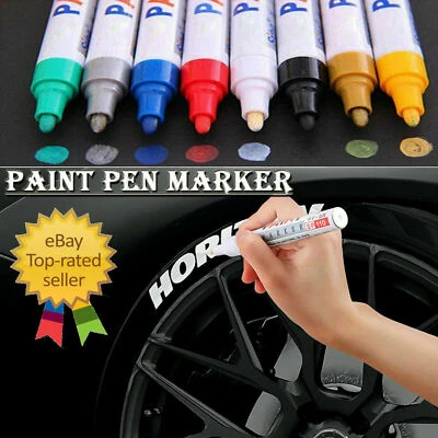Paint Pen Marker Many Colours For Car Tyre Metal Glass Rubber Permanent Pens