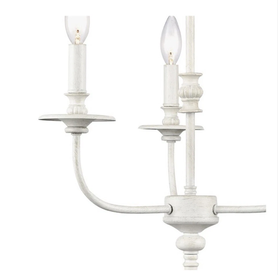 Nueva araña de iluminación de alce 3 luces de granja blanca 28901/3 Foto 2 de 3