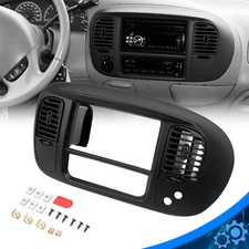 Black Center Dash Radio Bezel Fit For 97-03 Ford F150 Expedition w/ Air Vent New
