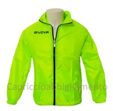 Givova Giacca Uomo Donna K giubbino Vento pioggia cappuccio Giubbotto Antivento