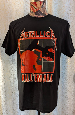 OFFICIALLY LICENSED METALLICA KILL 'EM ALL DOUBLE-SIDED ROCK T SHIRT BLACK