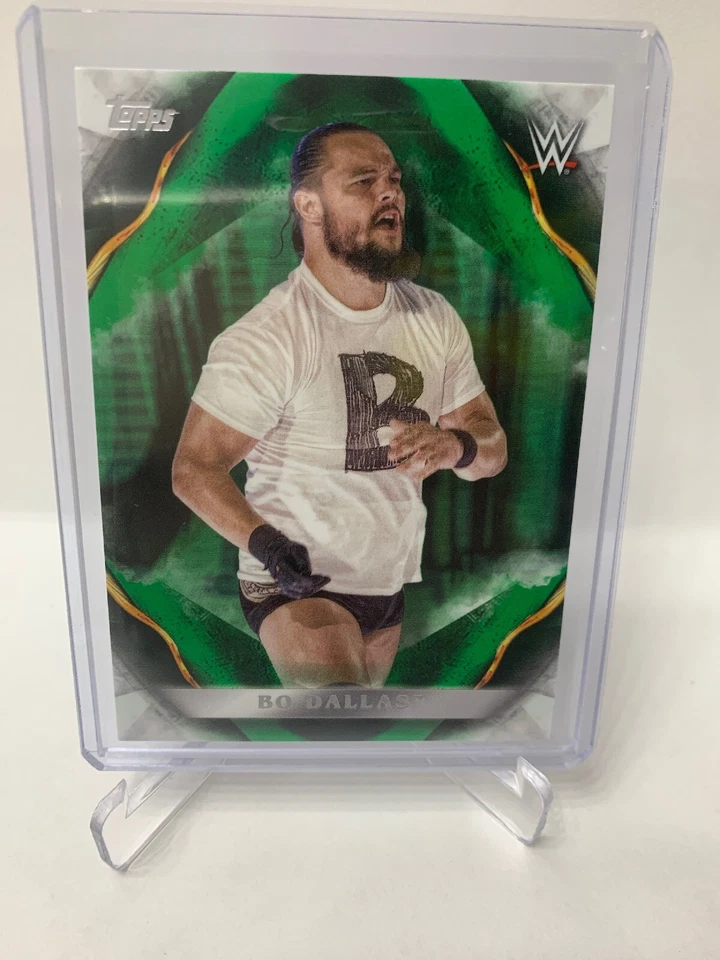 2019 TOPPS WWE UNDISPUTED GREEN /50 BO DALLAS #12 - Image 2 of 3