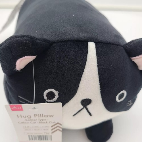 Rare Daiso Japanese BLACK Plush Cat Doll Cute Soft Stuffed Toy 15" - Picture 5 of 6