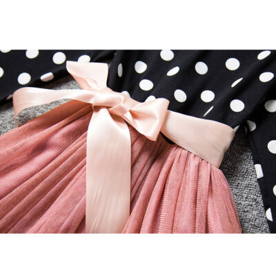 Kids Winter Long Sleeve Dress Girl Fashion Clothes Children Princess Tutu