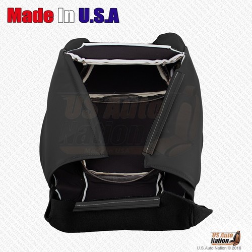 2001 2002 For Acura CL Type-S Driver Bottom & Top Perforated Leather Cover Black - Picture 3 of 5